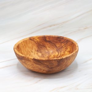 wide olive wood bowl