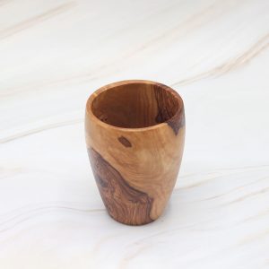 Olive Wood Drinking Cup – Natural Rustic Wooden Cup