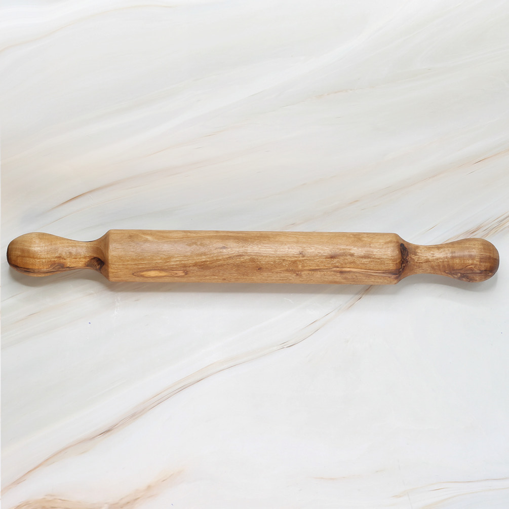 Olive Wood Rolling Pin – Handcrafted Wooden Baking Tool 4 Olive Wood Rolling Pin – Handcrafted Wooden Baking Tool - Image 4