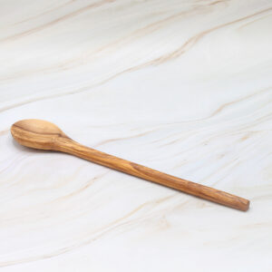 Handmade olive wood mixing spoon