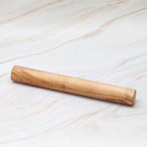 olive wood round rolling pin