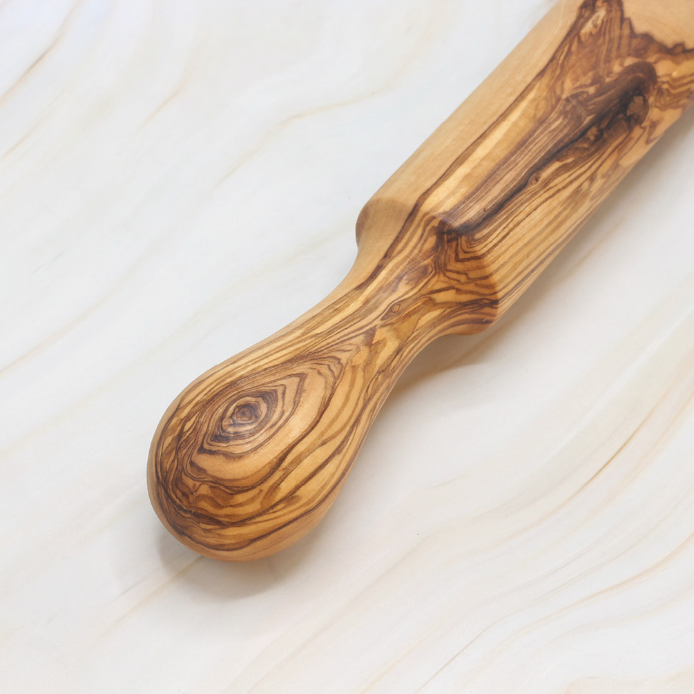 Olive Wood Rolling Pin – Handcrafted Wooden Baking Tool 3 Olive Wood Rolling Pin – Handcrafted Wooden Baking Tool - Image 3
