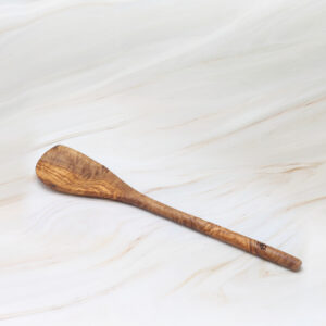 Handmade olive wood corner spoon