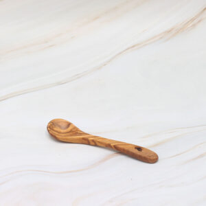 Handmade olive wood small spoons set of 3