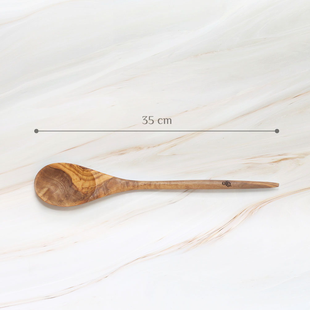 Olive Wood Long Cooking Spoon – Natural Wooden Utensil 4 Olive Wood Long Cooking Spoon – Natural Wooden Utensil - Image 4