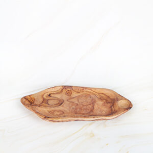 Handmade olive wood rustic platter