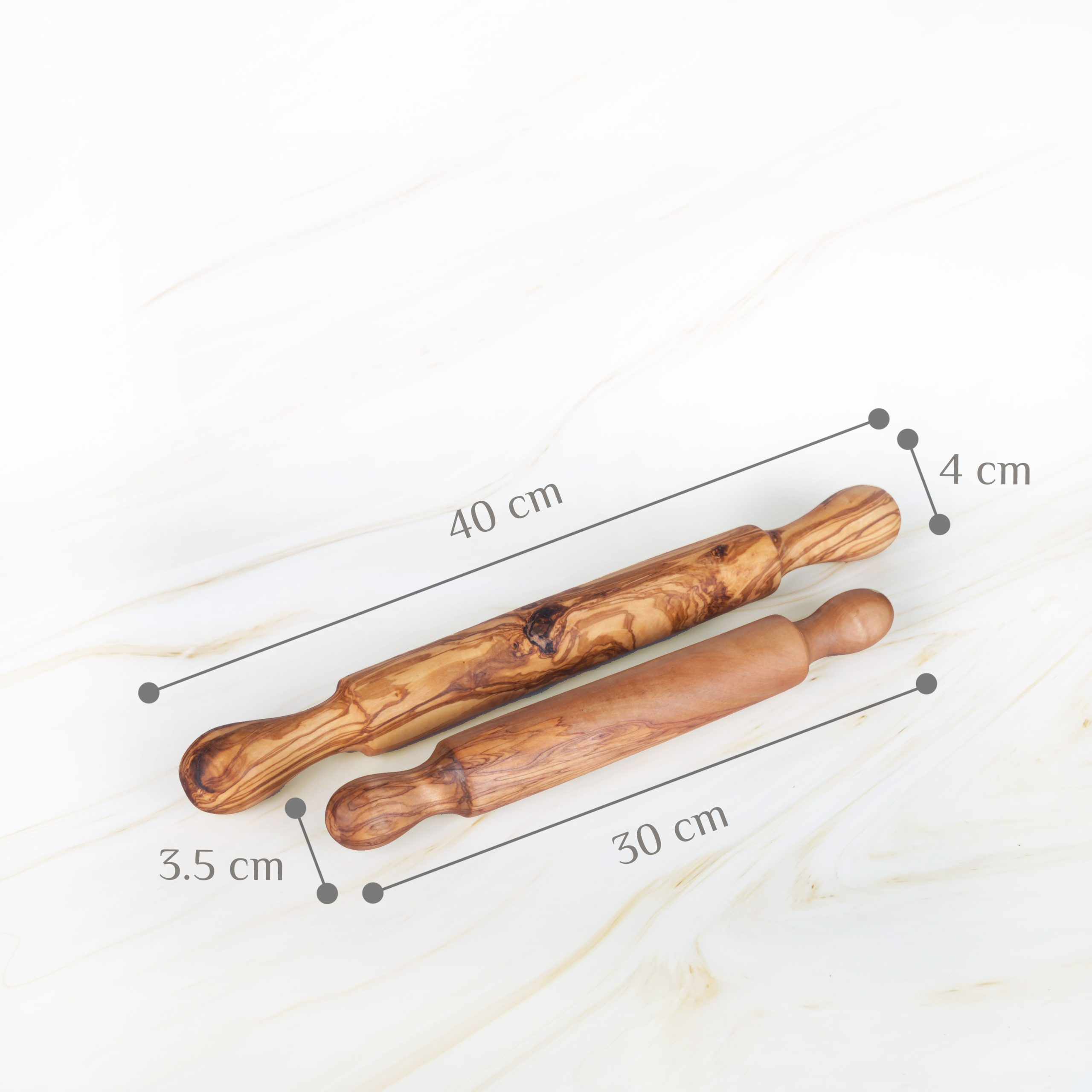 Olive Wood Rolling Pin – Handcrafted Wooden Baking Tool 5 Olive Wood Rolling Pin – Handcrafted Wooden Baking Tool - Image 5