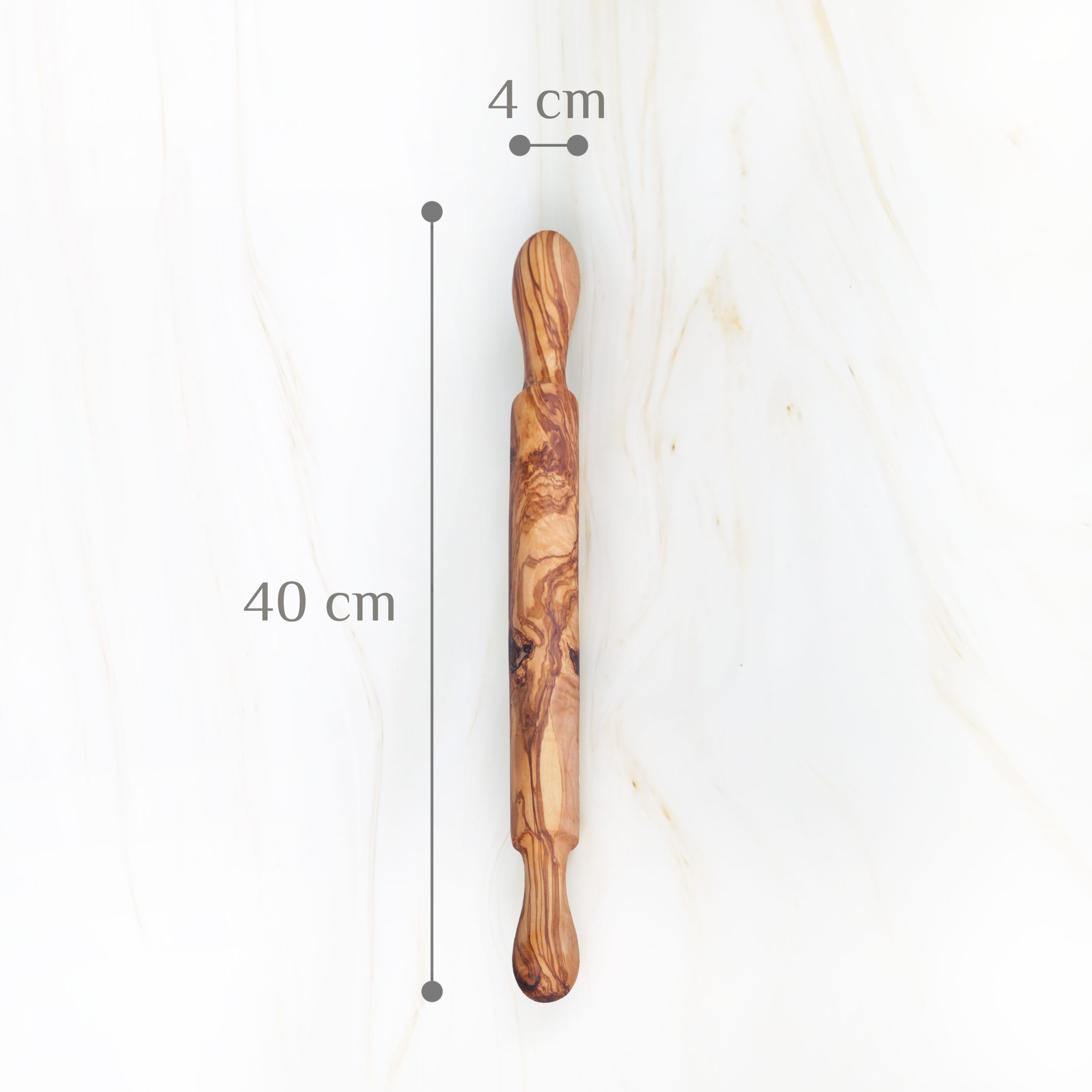 Olive Wood Rolling Pin – Handcrafted Wooden Baking Tool 7 Olive Wood Rolling Pin – Handcrafted Wooden Baking Tool - Image 7