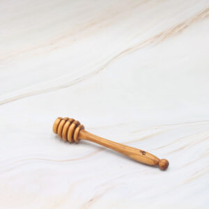 olive wood honey dipper
