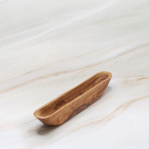 olive wood cracker dish