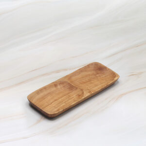 olive wood divided dish