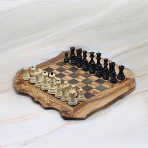 Irregular Olive Wood Chess Board