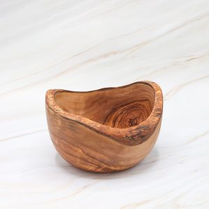 Medium Rustic Olive Wood Bowl – Natural Serving Bowl