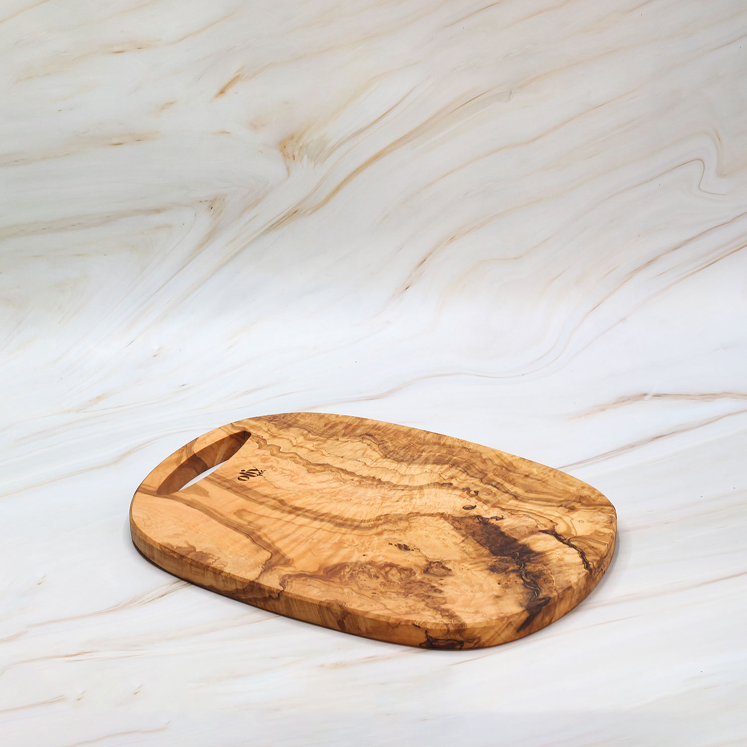 Olive Wood Oval Cutting Board – Natural Kitchen Essential 3 Olive Wood Oval Cutting Board – Natural Kitchen Essential - Image 3