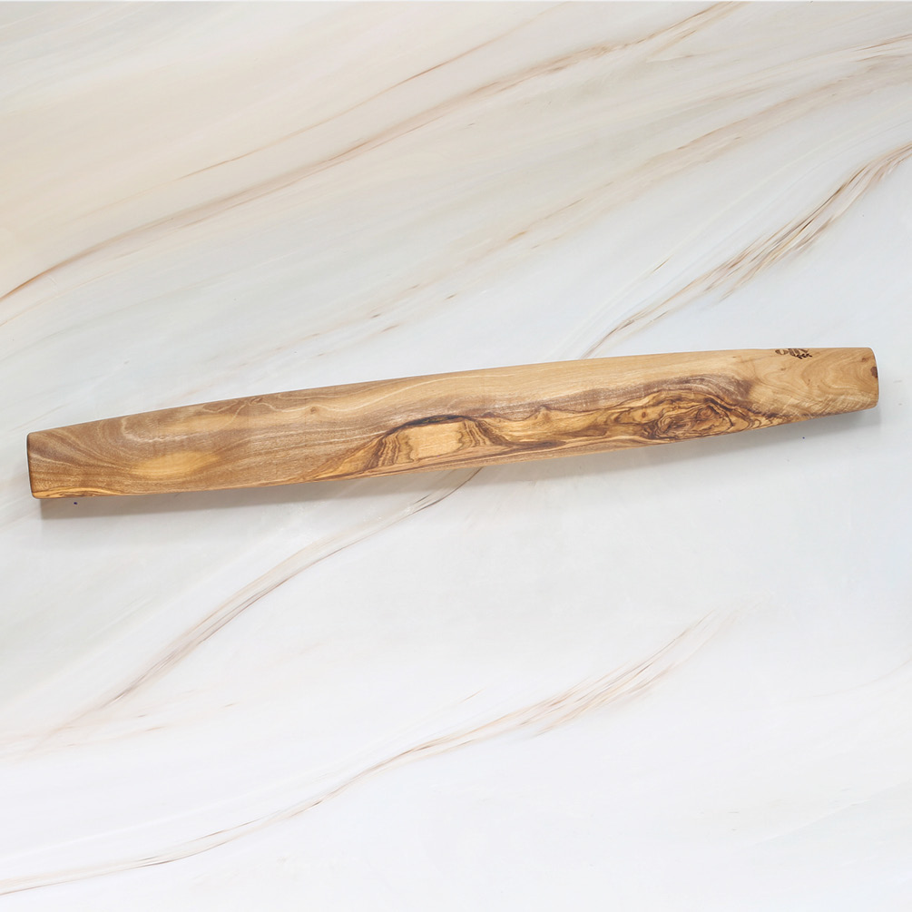 Olive Wood French Rolling Pin – Natural Tapered Baking Tool 2 Olive Wood French Rolling Pin – Natural Tapered Baking Tool - Image 2