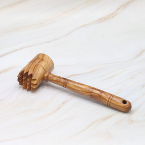 olive wood meat tenderizer handcrafted kitchen tool