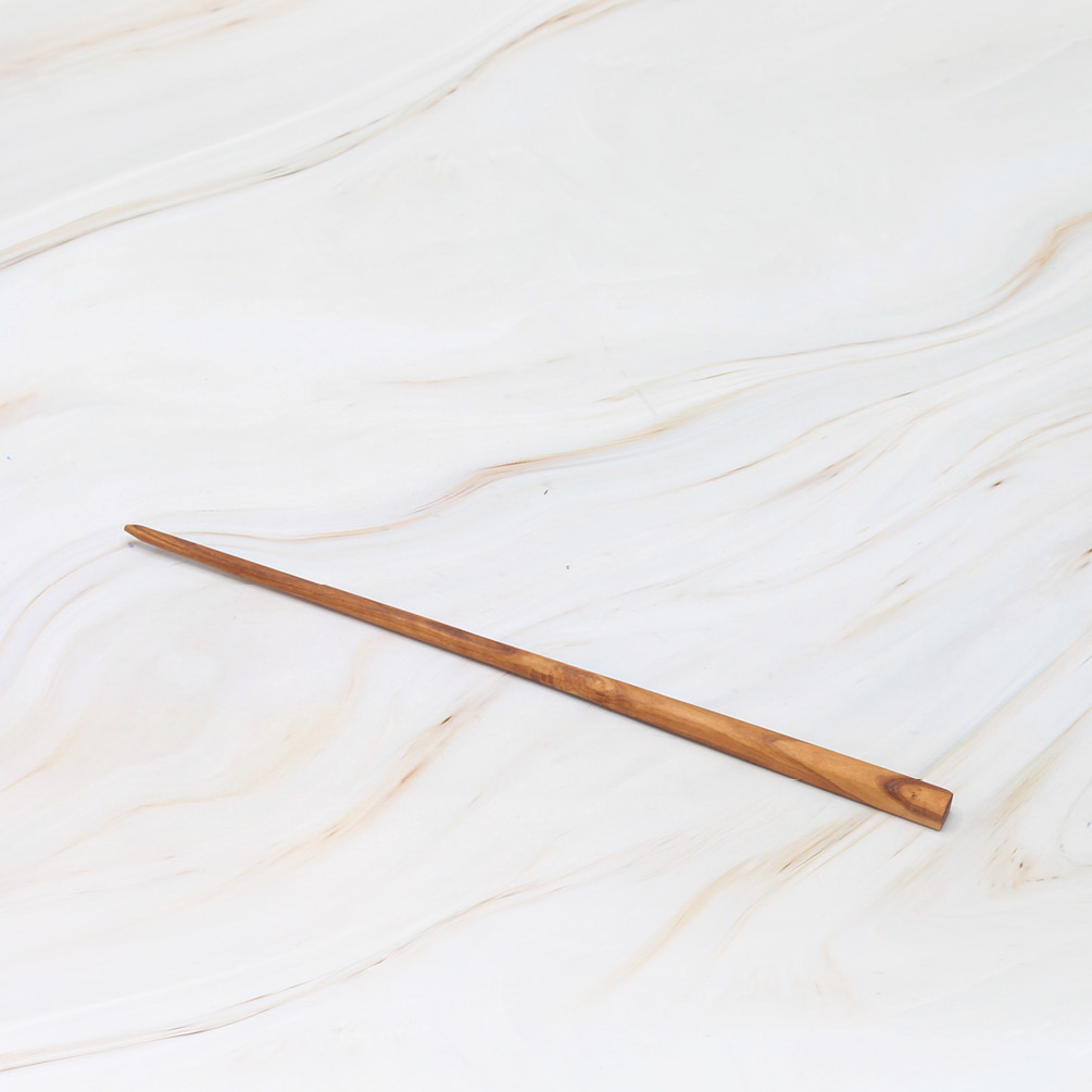 Handmade Olive Wood Hair Pin – Natural Wooden Hair Accessory 1 Handmade olive wood hair pin for natural hair styling