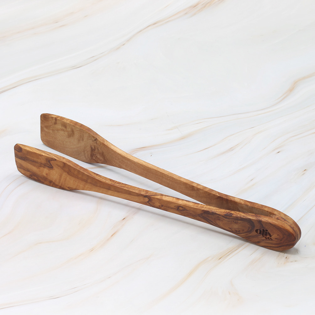 Olive Wood BBQ Clips – Natural & Durable Grilling Tongs 1 olive wood bbq clips handcrafted from natural olive wood