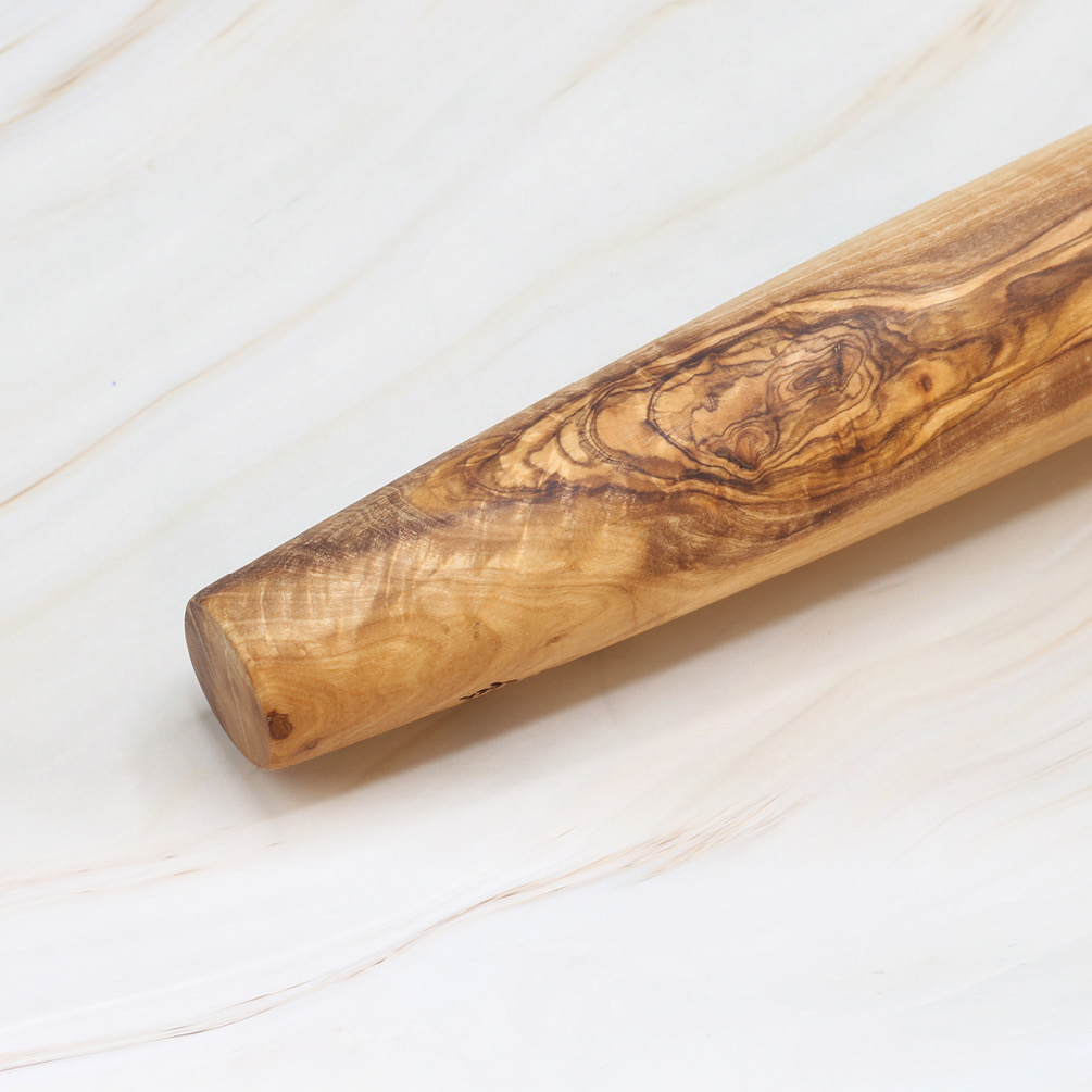 Olive Wood French Rolling Pin – Natural Tapered Baking Tool 3 Olive Wood French Rolling Pin – Natural Tapered Baking Tool - Image 3