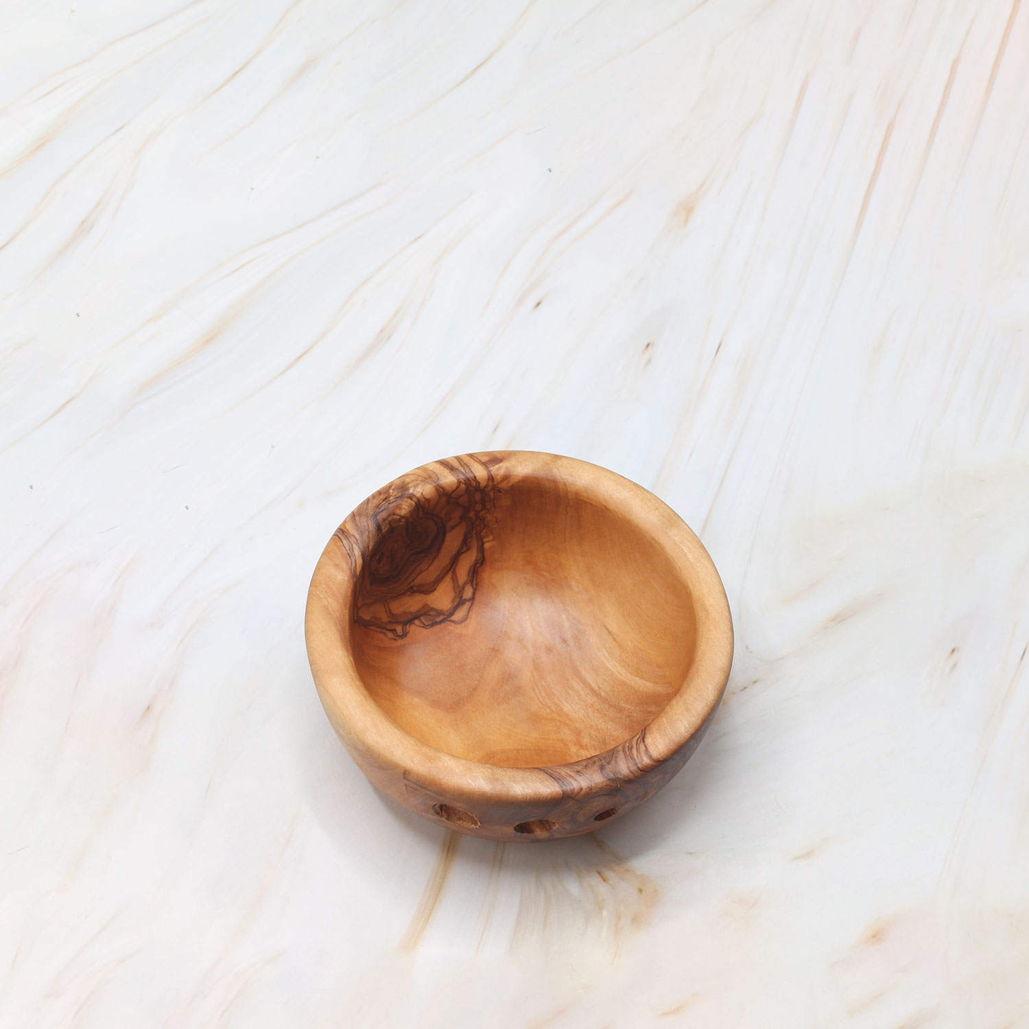 Handcrafted Olive Wood Herb De-Stemming Bowl – Natural, Durable & Elegant 2 Handcrafted Olive Wood Herb De-Stemming Bowl – Natural, Durable & Elegant - Image 2