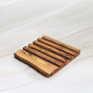 olive wood trivet handcrafted from natural olive wood