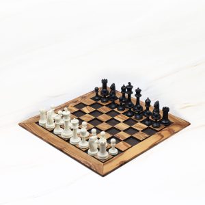 Square Chess Set with Embossed Squares