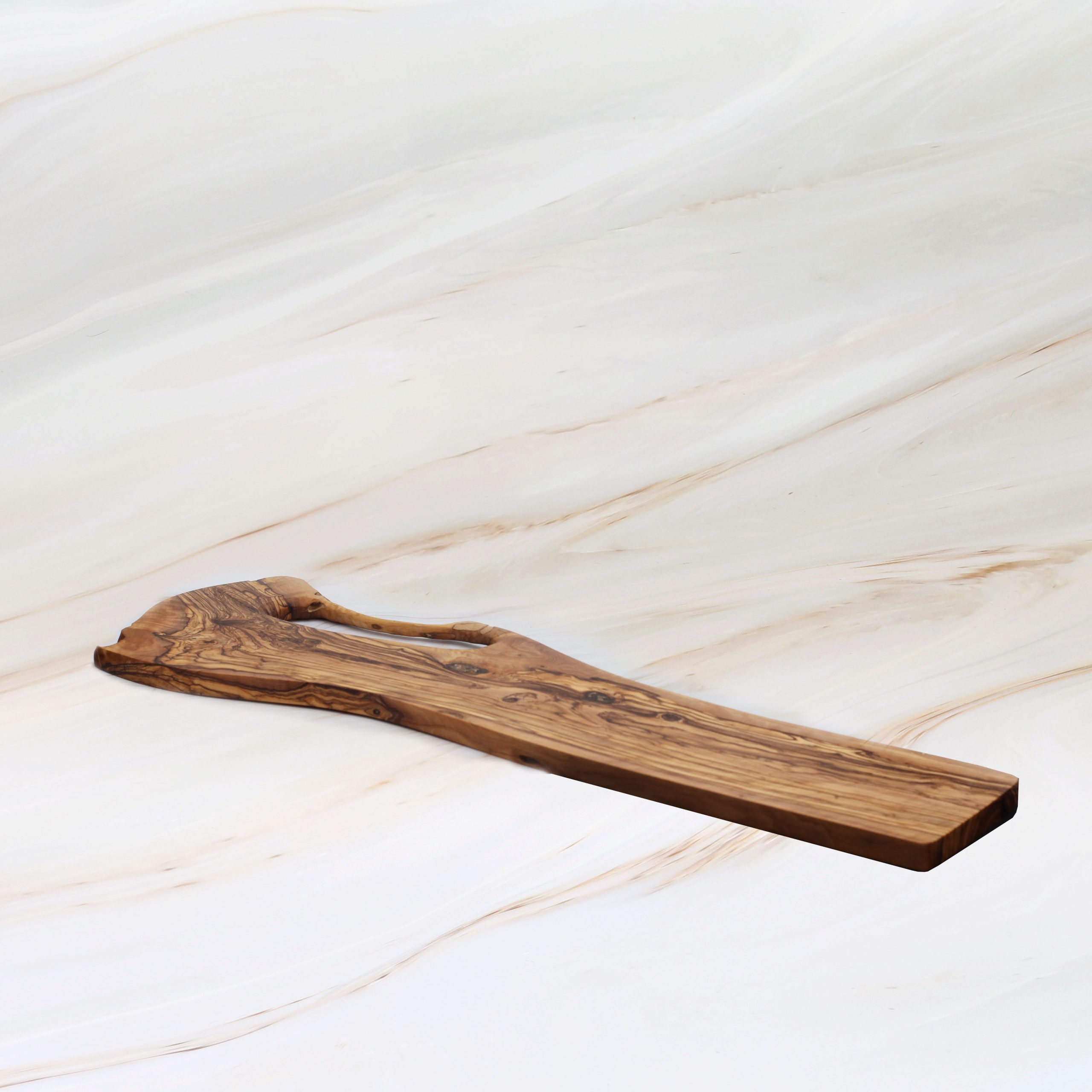 Long Olive Wood Cheese Board with Handle