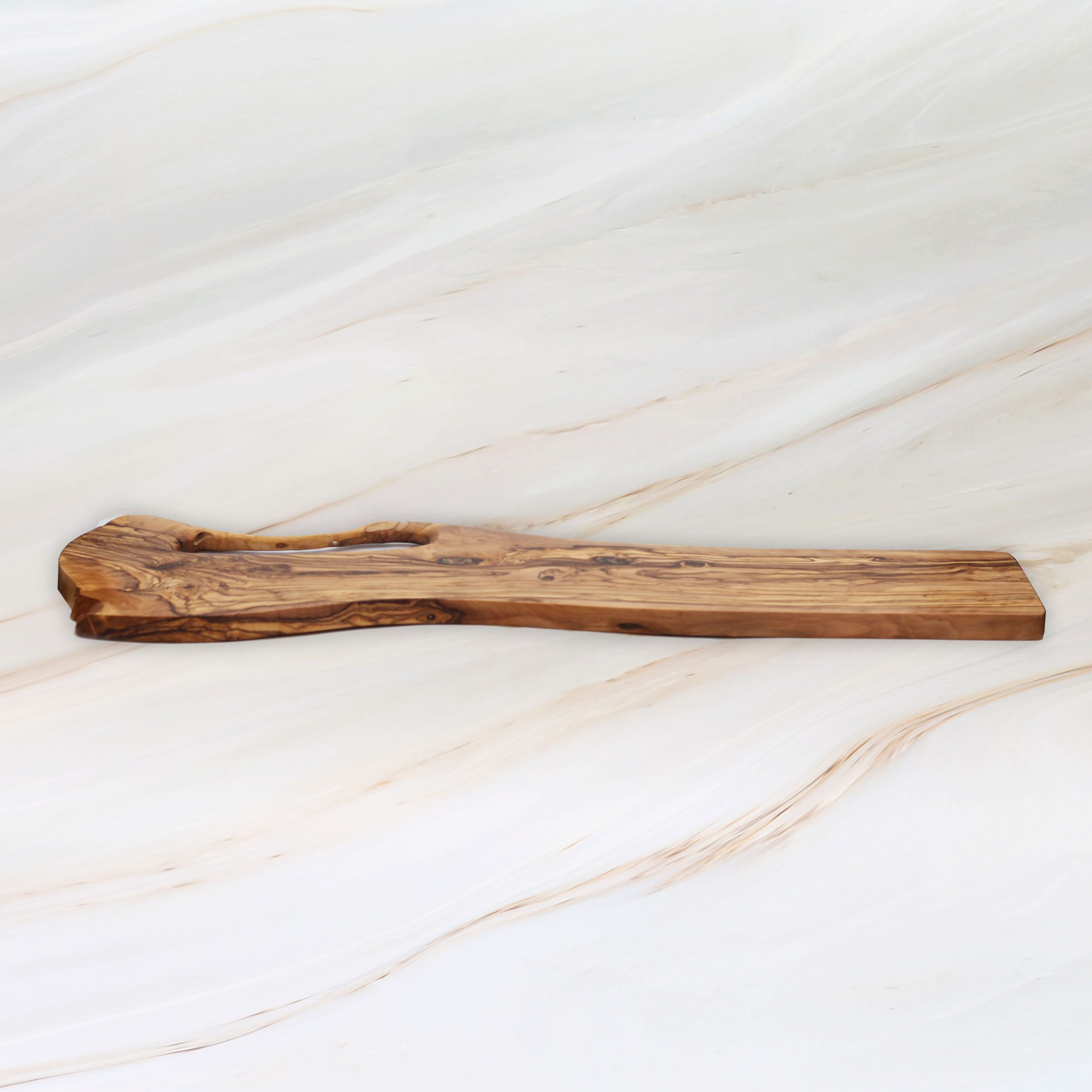 Long Olive Wood Cheese Board with Handle | Handcrafted in Lebanon – view 2